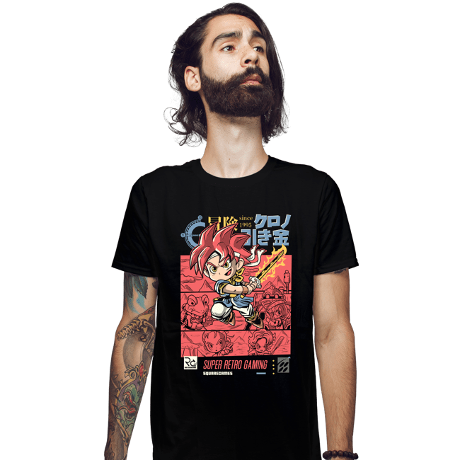 Daily_Deal_Shirts Fitted Shirts, Mens / Small / Black Chrono Adventure