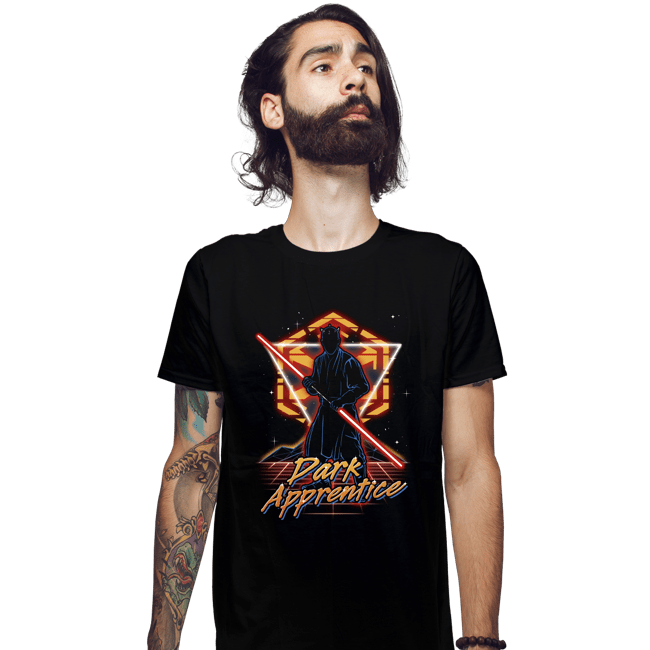 Shirts Fitted Shirts, Mens / Small / Black Retro Dark Apprentice
