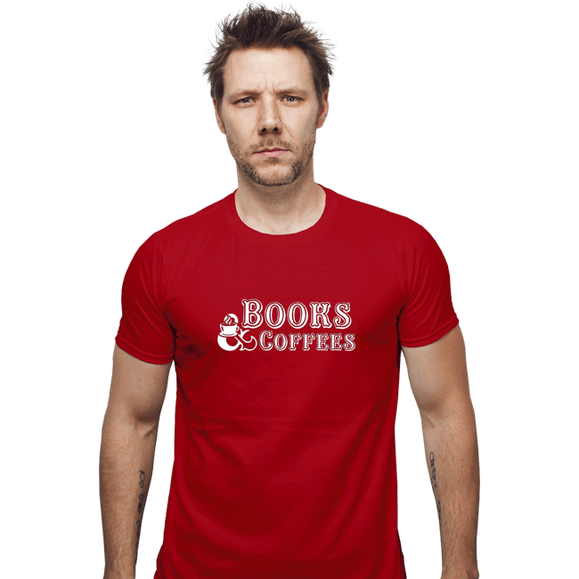 Secret_Shirts Fitted Shirts, Mens / Small / Red Books & Coffee