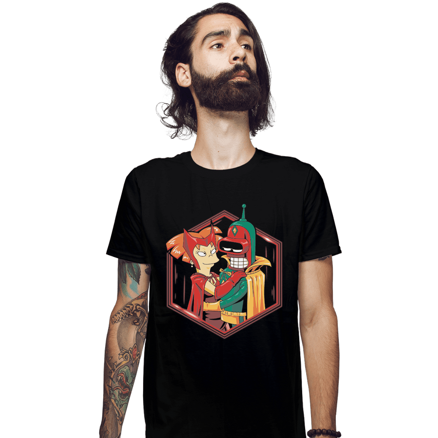 Shirts Fitted Shirts, Mens / Small / Black A Futuristic Couple