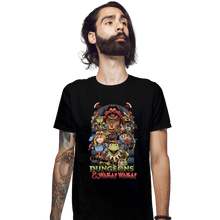 Load image into Gallery viewer, Secret_Shirts Fitted Shirts, Mens / Small / Black Dungeons And Waka Waka!

