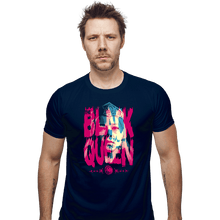 Load image into Gallery viewer, Daily_Deal_Shirts Fitted Shirts, Mens / Small / Navy The Black Queen
