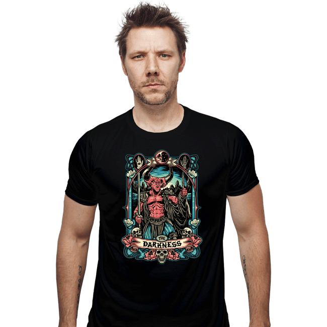 Daily_Deal_Shirts Fitted Shirts, Mens / Small / Black The Darkness Crest