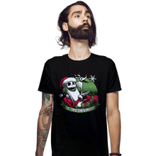 Load image into Gallery viewer, Daily_Deal_Shirts Fitted Shirts, Mens / Small / Black Is This Christmas?
