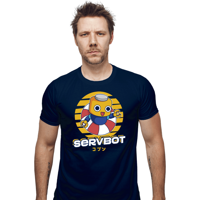 Shirts Fitted Shirts, Mens / Small / Navy Servbot Summer
