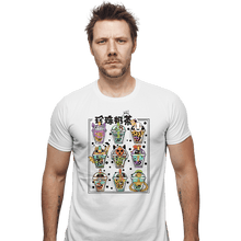 Load image into Gallery viewer, Daily_Deal_Shirts Fitted Shirts, Mens / Small / White Bubble Tea Nerd
