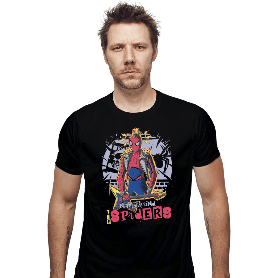 Shirts Fitted Shirts, Mens / Small / Black Nevermind The Spiders