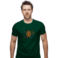 Load image into Gallery viewer, Shirts Fitted Shirts, Mens / Small / Irish Green Half Shell Heroes

