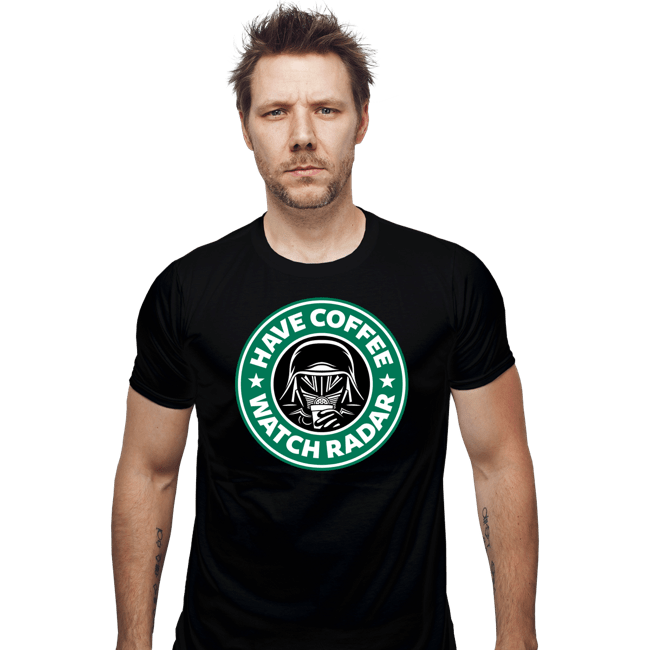 Secret_Shirts Fitted Shirts, Mens / Small / Black Have Coffee - Watch Radar