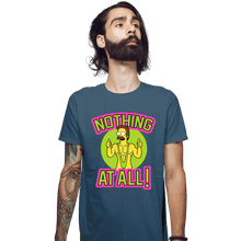 Load image into Gallery viewer, Secret_Shirts Fitted Shirts, Mens / Small / Indigo Blue Nothing At All
