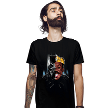 Load image into Gallery viewer, Shirts Fitted Shirts, Mens / Small / Black Black Panther Of Zamunda
