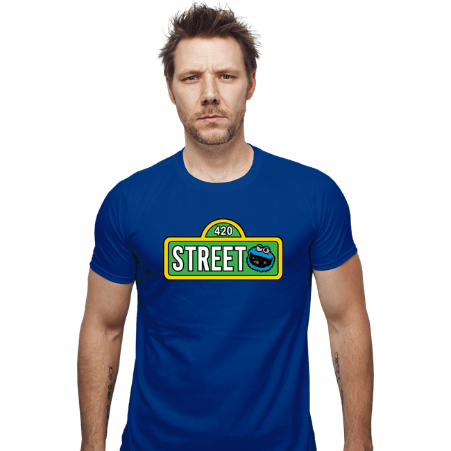 Secret_Shirts Fitted Shirts, Mens / Small / Royal Blue 420 Street