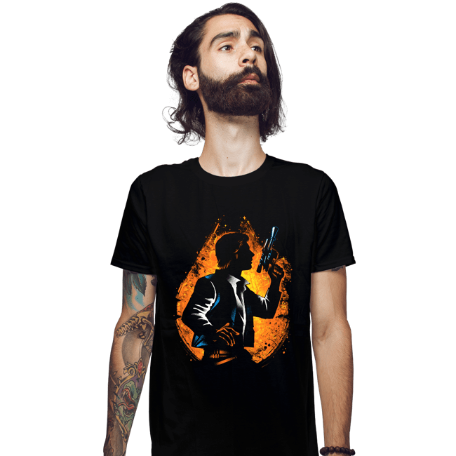 Daily_Deal_Shirts Fitted Shirts, Mens / Small / Black The Corellian Smuggler