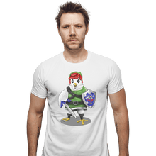 Load image into Gallery viewer, Shirts Fitted Shirts, Mens / Small / White Hyrule Chicken
