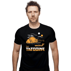 Shirts Fitted Shirts, Mens / Small / Black Vintage Visit Tatooine