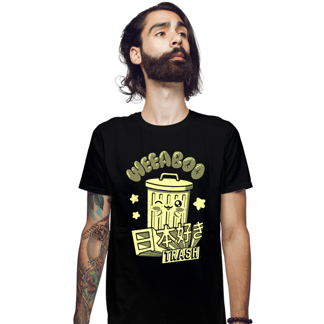 Secret_Shirts Fitted Shirts, Mens / Small / Black Weaboo Trash