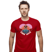 Load image into Gallery viewer, Shirts Fitted Shirts, Mens / Small / Red Bear Hugger
