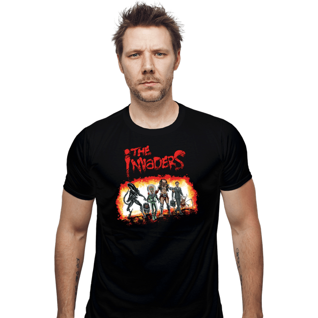 Shirts Fitted Shirts, Mens / Small / Black Invaders