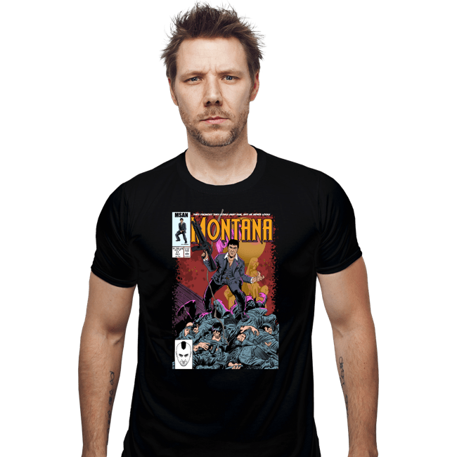 Daily_Deal_Shirts Fitted Shirts, Mens / Small / Black Montana Comics