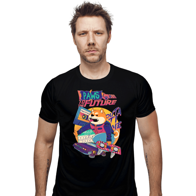 Daily_Deal_Shirts Fitted Shirts, Mens / Small / Black Doggie McFly