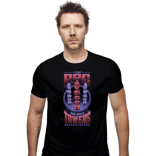 Secret_Shirts Fitted Shirts, Mens / Small / Black Dice Tower!