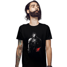 Load image into Gallery viewer, Shirts Fitted Shirts, Mens / Small / Black One Winged Angel Ink

