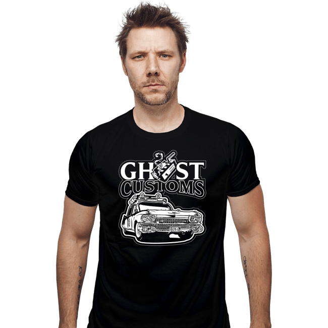 Daily_Deal_Shirts Fitted Shirts, Mens / Small / Black Ghost Customs