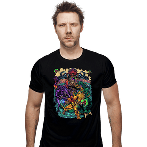 Daily_Deal_Shirts Fitted Shirts, Mens / Small / Black Metroid Tribute