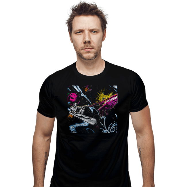 Secret_Shirts Fitted Shirts, Mens / Small / Black Creation Of Silver Surfer Secret Sale