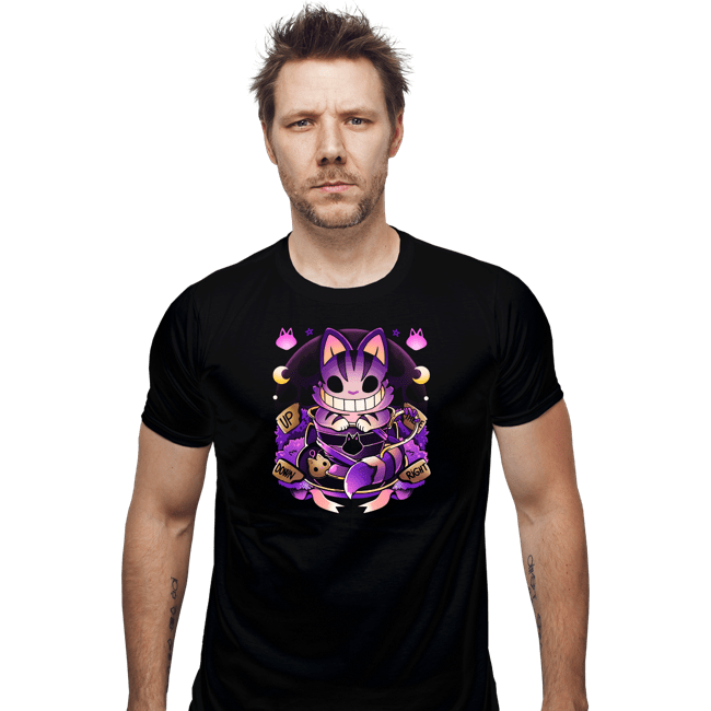 Daily_Deal_Shirts Fitted Shirts, Mens / Small / Black Cheshire Mug