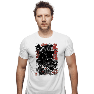 Daily_Deal_Shirts Fitted Shirts, Mens / Small / White Lone Wolf Mando