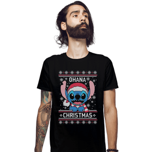 Shirts Fitted Shirts, Mens / Small / Black Ohana Christmas