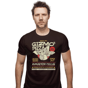 Shirts Fitted Shirts, Mens / Small / Dark Chocolate Gizmo's Pizza