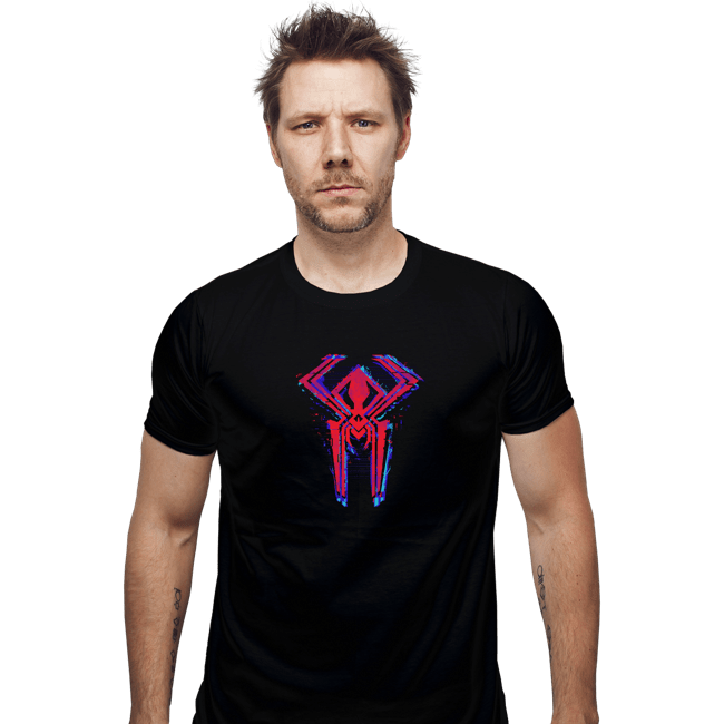 Daily_Deal_Shirts Fitted Shirts, Mens / Small / Black Vampire Glitch