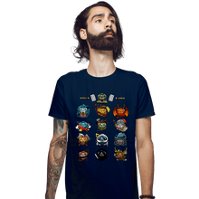 Load image into Gallery viewer, Shirts Fitted Shirts, Mens / Small / Navy Dice Master
