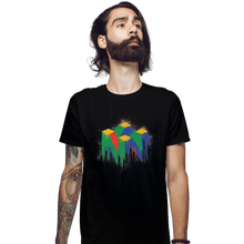 Load image into Gallery viewer, Shirts Fitted Shirts, Mens / Small / Black N64 Splash
