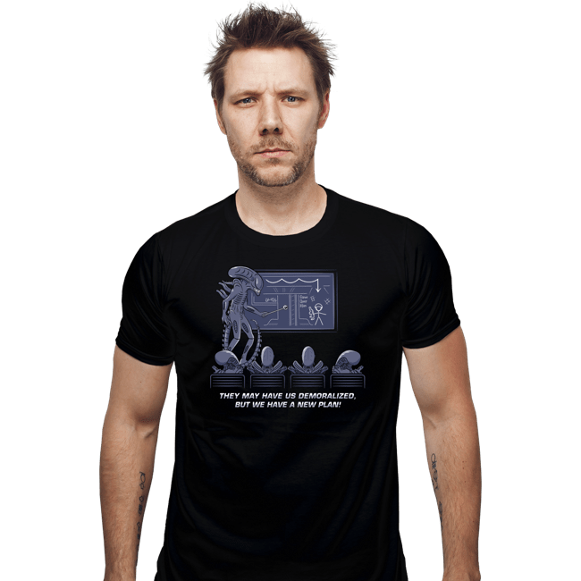 Daily_Deal_Shirts Fitted Shirts, Mens / Small / Black Demoralized Aliens
