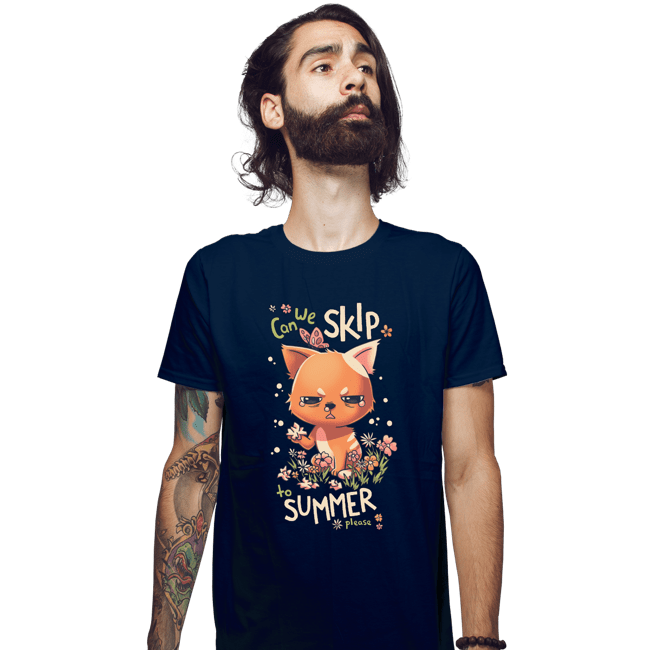 Daily_Deal_Shirts Fitted Shirts, Mens / Small / Navy Can We Skip To Summer Please