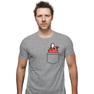 Secret_Shirts Fitted Shirts, Mens / Small / Sports Grey Pocket Pochita