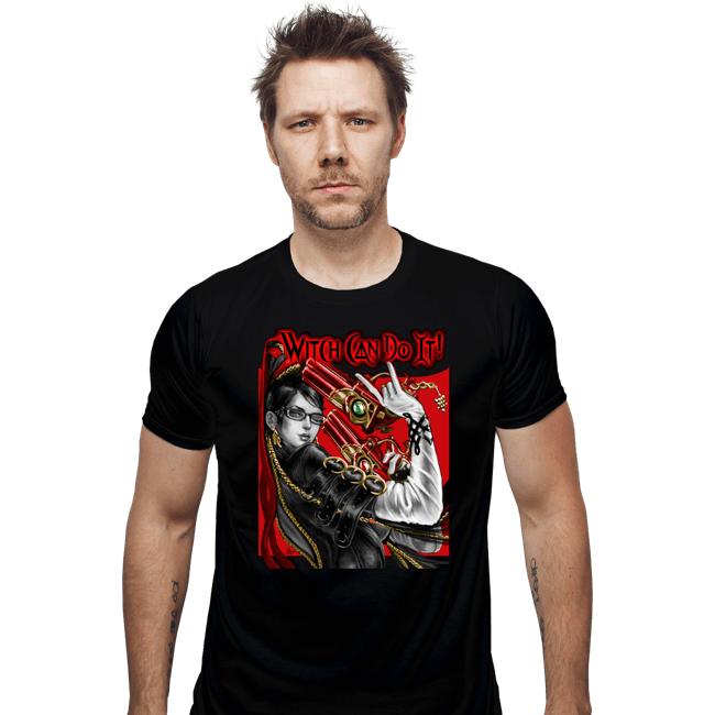 Daily_Deal_Shirts Fitted Shirts, Mens / Small / Black Witch Can Do It!