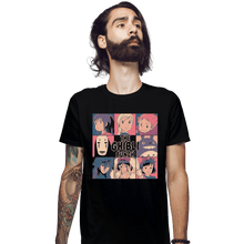 Load image into Gallery viewer, Shirts Fitted Shirts, Mens / Small / Black Ghibli Bunch
