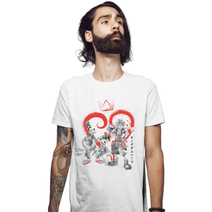 Shirts Fitted Shirts, Mens / Small / White Kingdom Sumi-e