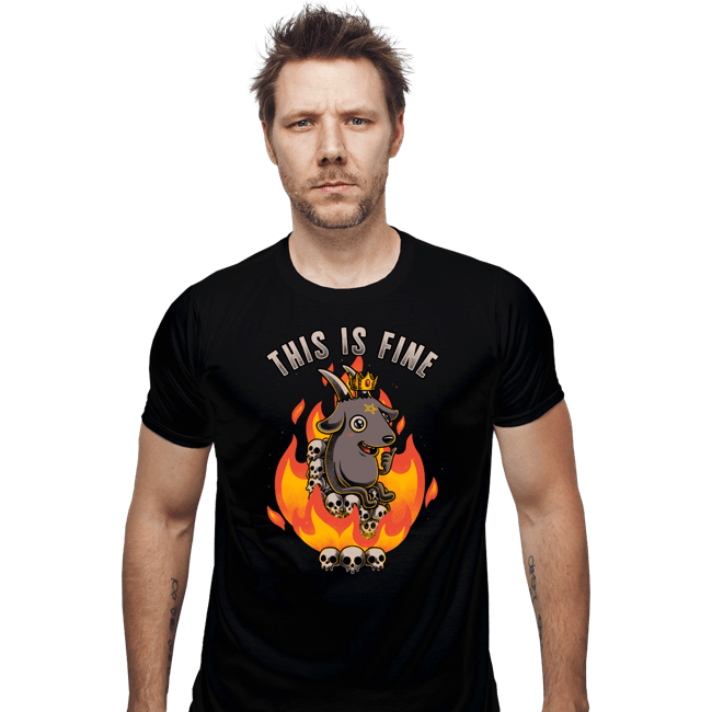 Secret_Shirts Fitted Shirts, Mens / Small / Black Demonically Fine