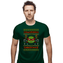 Load image into Gallery viewer, Shirts Fitted Shirts, Mens / Small / Irish Green Raphael Christmas
