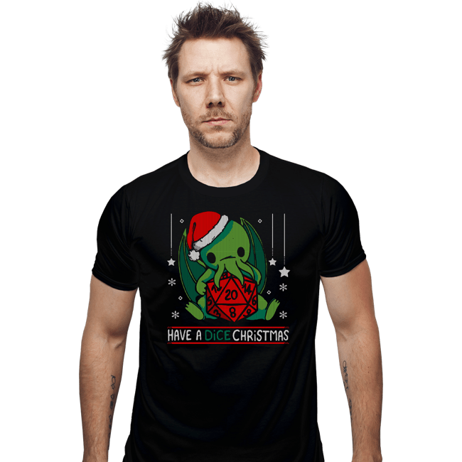 Shirts Fitted Shirts, Mens / Small / Black Have A Dice Christmas