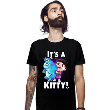 Load image into Gallery viewer, Shirts Fitted Shirts, Mens / Small / Black It&#39;s a Kitty
