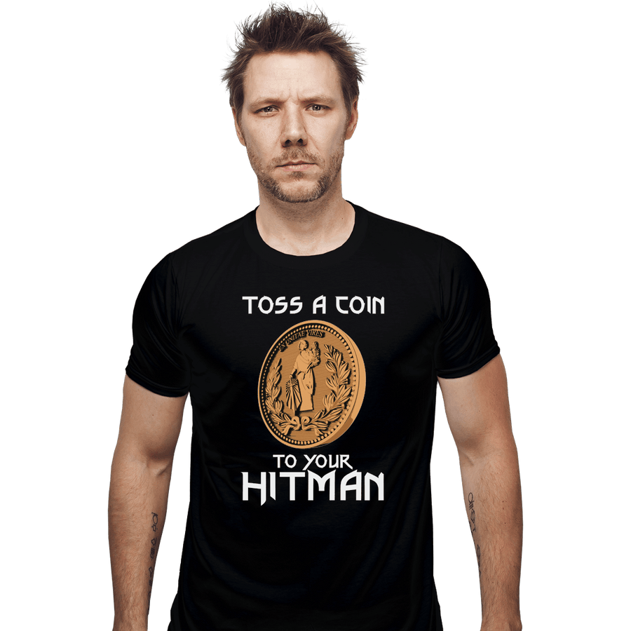 Shirts Fitted Shirts, Mens / Small / Black Toss A Coin To Your Hitman