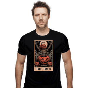 Daily_Deal_Shirts Fitted Shirts, Mens / Small / Black Halloween Tarot Trick