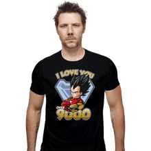 Load image into Gallery viewer, Shirts Fitted Shirts, Mens / Small / Black I Love You Over 9000
