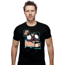 Load image into Gallery viewer, Shirts Fitted Shirts, Mens / Small / Black Dog Pig Bread
